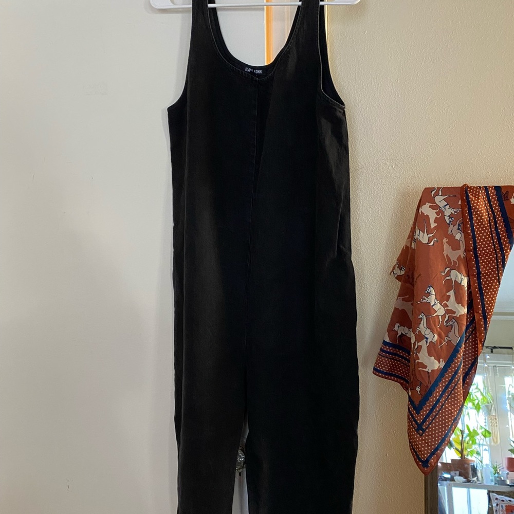Ilana Kohn black denim romper